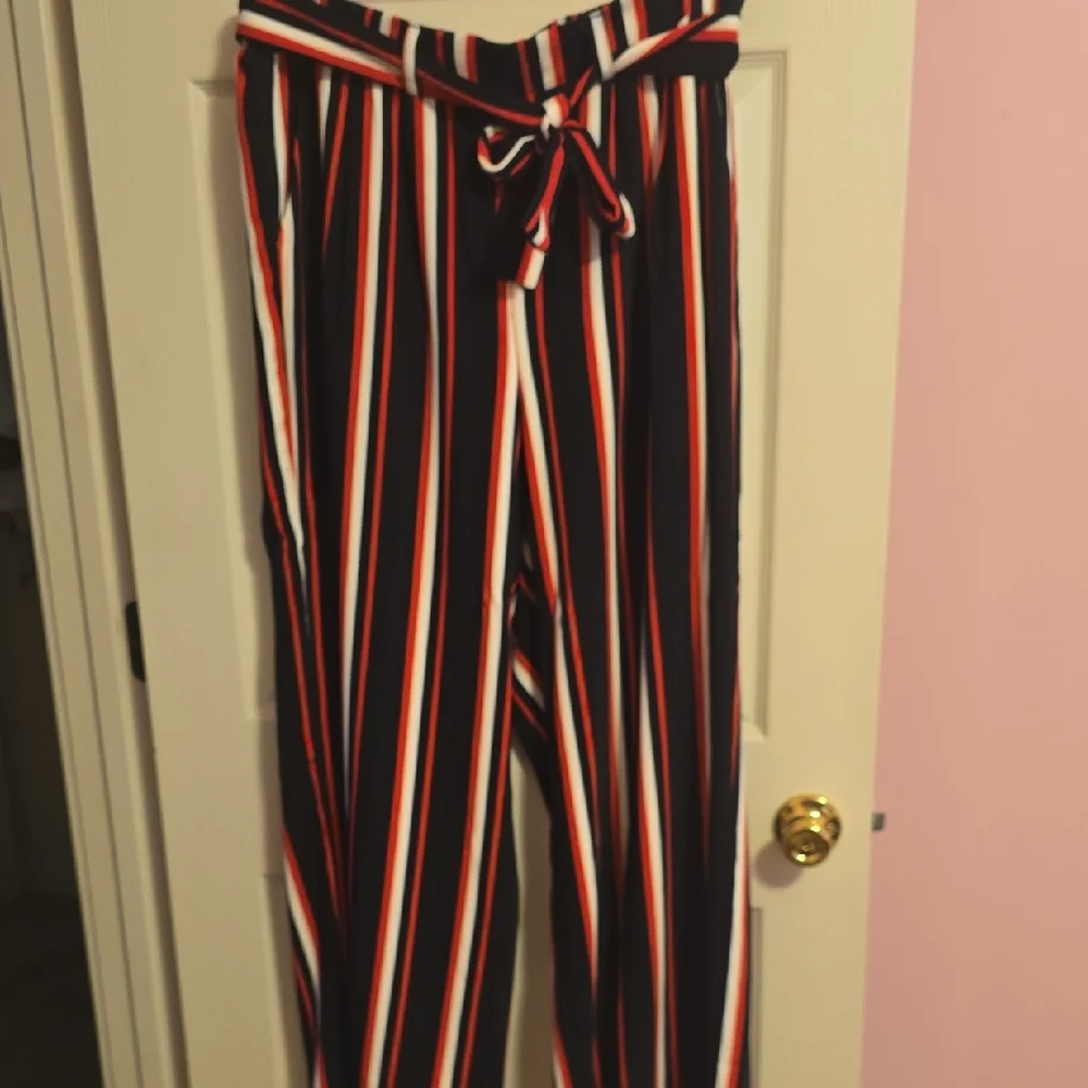 Torrid Multicolor Striped Wide Leg Pants‎